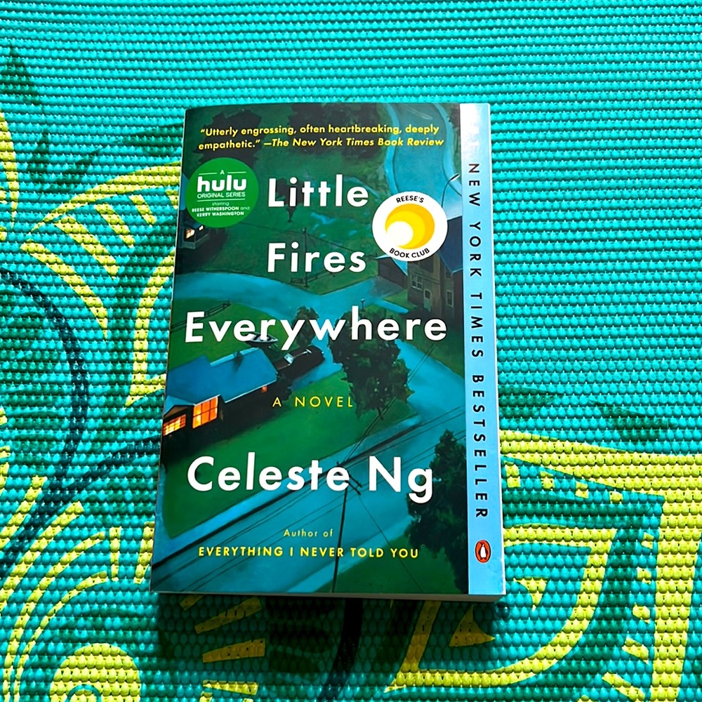 As seen on Hulu Little Fires Everywhere novel by Celeste any